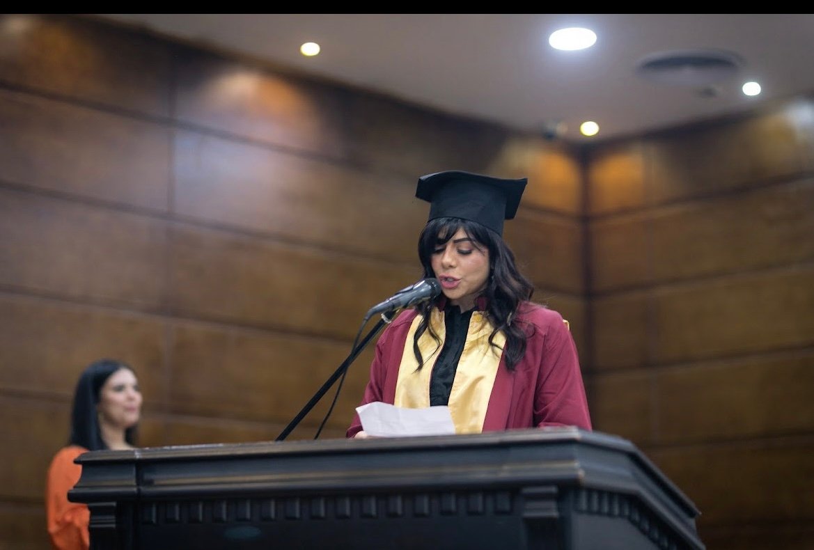 أميرة فتحي تحصل على الدكتوراه الفخرية من الجامعة الأمريكية